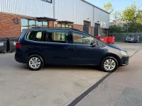 Used VW Sharan SE 140 HP (102 kW) 2015 Blue MPV