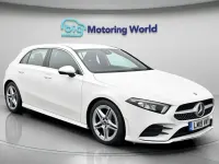 Used Mercedes A180 AMG line 136 HP (100 kW) 2019 White Hatchback