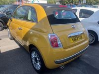 Used Fiat 500C Lounge 69 HP (50 kW) 2013 Yellow Cabriolet