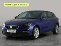 Used Seat Leon SE Dynamic 110 HP (80 kW) 2021 Blue Hatchback