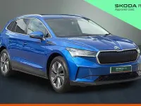 Used Skoda Enyaq iV ecoSuite 147 kW (201 HP) 2023 Race blue SUV