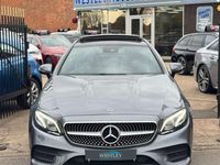 Begagnad Mercedes E220 AMG line 2018 Grå Sportkupé