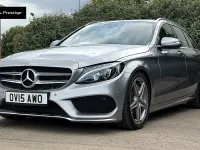 Used Mercedes C300 AMG line 228 HP (167 kW) 2015 Silver Estate