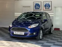 Used Ford Fiesta Titanium 2017 Blue Hatchback
