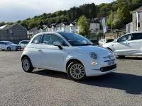 Used Fiat 500 Lounge 69 HP (50 kW) 2019 White Hatchback