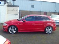 Used Audi A3 S-Line 2015 Red Hatchback