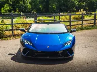 Used Lamborghini Huracán 580 HP (426 kW) 2018 Blue Cabriolet