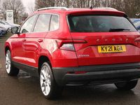 Used Skoda Karoq SE L 147 HP (108 kW) 2021 Velvet red metallic SUV