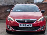 Used Peugeot 308 GT-line 130 HP (95 kW) 2017 Red Hatchback