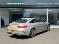 Used Mercedes E220 AMG Line Premium 194 HP (142 kW) 2018 Silver Coupe