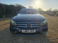 Used Mercedes E220 AMG line 194 HP (142 kW) 2017 Blue Sedan