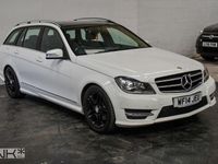 Begagnad Mercedes C220 Sport Edition 2014 Vit Kombi