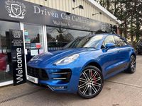 Used Porsche Macan Turbo Performance Package 400 HP (294 kW) 2017 Blue SUV
