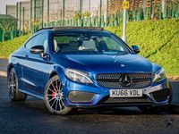 Used Mercedes C250 AMG Line Premium 204 HP (150 kW) 2016 Blue Coupe
