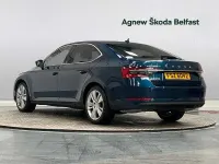 Used Skoda Superb SE L 140 HP (102 kW) 2022 Petrol blue metallic Hatchback