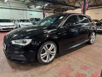 Used Audi A3 Sportback S-Line 2015 Black Hatchback