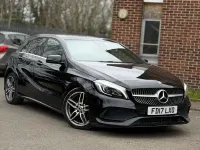 Begagnad Mercedes A180 AMG Line Premium 2017 Svart Halvkombi