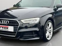 Used Audi A3 S-Line 116 HP (85 kW) 2019 Black Sedan