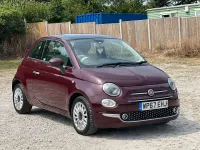 Used Fiat 500 Lounge 69 HP (50 kW) 2017 Red Hatchback