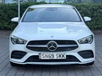 Used Mercedes CLA180 AMG Line Premium 136 HP (100 kW) 2019 White Coupe