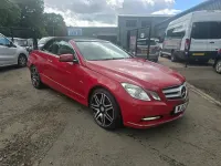 Used Mercedes E220 SE 2012 Red Cabriolet
