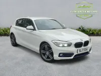 Used BMW 118 Sport Line 136 HP (100 kW) 2017 White Hatchback