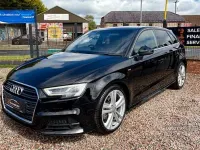 Used Audi A3 S-Line 150 HP (110 kW) 2016 Black Hatchback