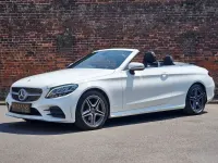 Used Mercedes C220 AMG line 194 HP (142 kW) 2018 White Cabriolet