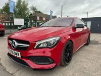 Used Mercedes CLA180 AMG line 120 HP (88 kW) 2016 Red Sedan