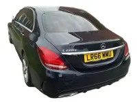 Used Mercedes C220 AMG line 170 HP (125 kW) 2016 Blue Sedan