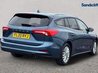 Used Ford Focus Titanium 125 HP (91 kW) 2020 Chrome blue (premium paint) Estate
