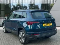Used Skoda Karoq SE Drive 110 HP (80 kW) 2023 Lava blue metallic SUV