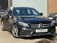 Used Mercedes C220 AMG line 2018 Black Estate