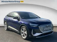 Begagnad Audi Q4 e-tron S-Line 150 kW (204 HK) 2023 Blå SUV