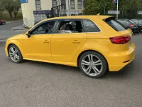 Used Audi A3 S-Line 110 HP (80 kW) 2016 Yellow Hatchback