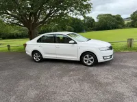Used Skoda Rapid SE 105 HP (77 kW) 2015 White Hatchback