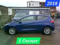 Used Ford Fiesta Zetec 100 HP (73 kW) 2018 Blue Hatchback