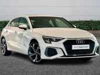 Used Audi A3 S-Line 110 HP (80 kW) 2024 White Hatchback