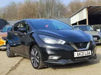 Used Nissan Micra Tekna 91 HP (66 kW) 2021 Black Hatchback