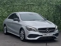 Used Mercedes CLA220 AMG line 177 HP (130 kW) 2018 Silver Coupe