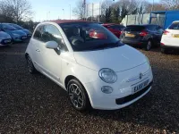 Begagnad Fiat 500C Pop 69 HK (50 kW) 2009 Vit Cab