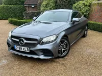 Używany Mercedes C200 AMG line 184 KM (135 kW) 2019 Szary Coupe