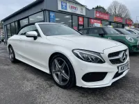Second-hand Mercedes C300 AMG Line Premium Plus 245 CP (180 kW) 2017 Alb Cabrio