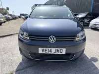 Used VW Touran SE 105 HP (77 kW) 2014 Blue MPV