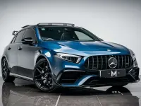 Used Mercedes A45 AMG AMG 421 HP (309 kW) 2022 Blue Hatchback