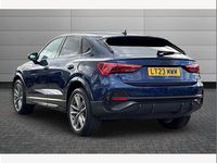 Used Audi Q3 Black Edition 150 HP (110 kW) 2023 Navarra blue SUV