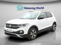 Used VW T-Cross Black Edition 110 HP (80 kW) 2022 White SUV