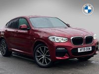 Used BMW X4 M Sport 190 HP (139 kW) 2019 Red SUV