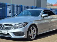 Used Mercedes C220 AMG line 2016 Silver Cabriolet