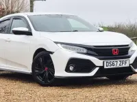 Begagnad Honda Civic Sport 182 HK (133 kW) 2017 Vit Halvkombi